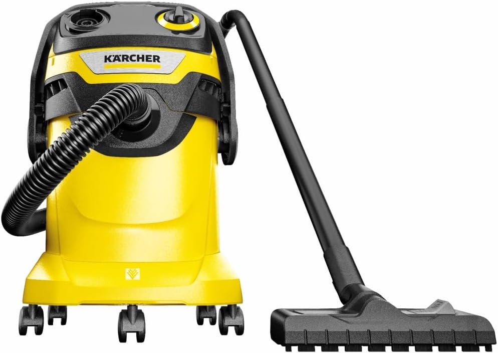 Kärcher Wet/Dry Shop Vacuum Cleaner WD 5 V-25/5/22, Blowing Function, Power: 1100 W, Plastic Tank: 25 l, Suction Hose: 2.2 m, Including Flat Filter, Floor and Crevice Nozzle