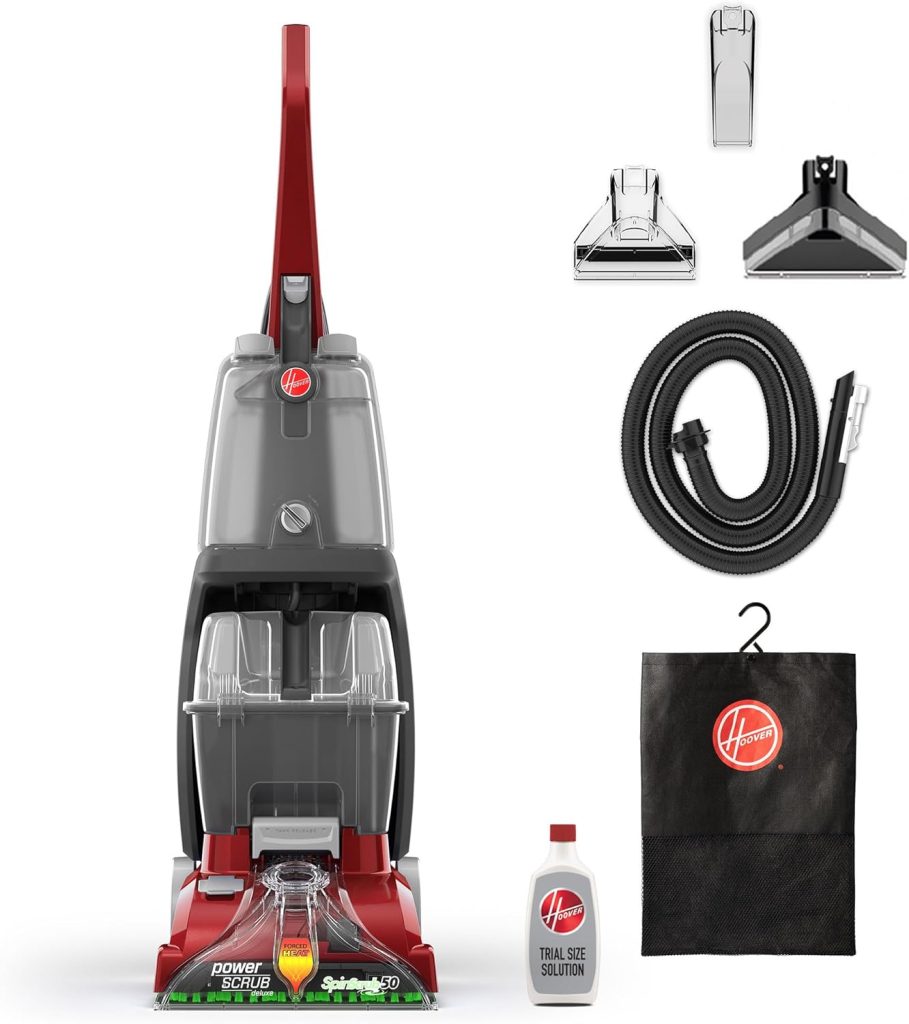 Hoover Power Scrub Deluxe Carpet Cleaner Machine, Upright Shampooe