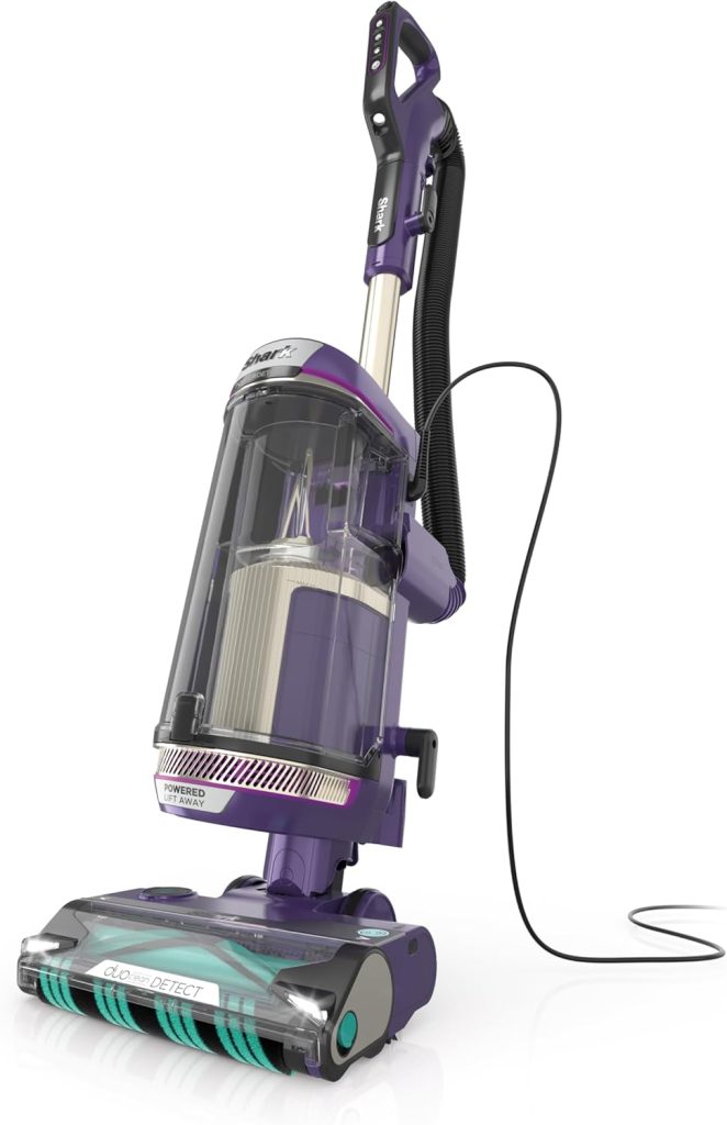 Shark POWERDETECT Upright Vacuum Cleaner with HEPA Filter, Heavy Duty Vacuum with Powerful Suction for Pet Hair Pickup, DuoClean Technology, Powered Lift-Away, Ideal for Carpets & Hardfloors, AZ4002